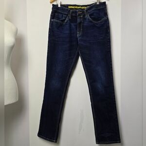 Buffalo David Bitton Blue Darkwash Slim Streatch Men's Jeans, Sz 34